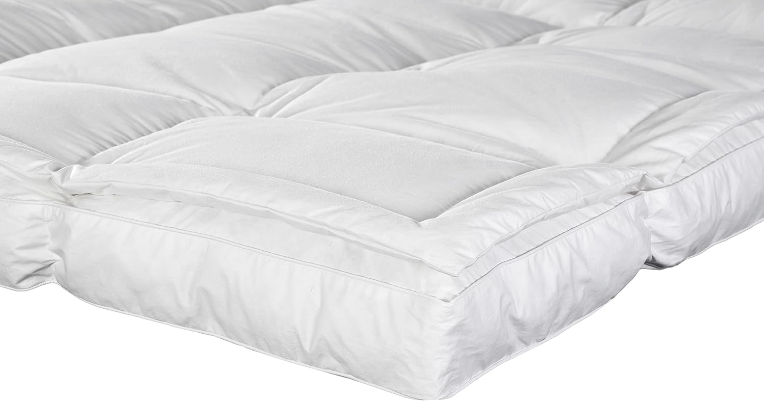 WESTEX Cama de plumas de lujo de 4 pulgadas de grosor, tamaño Queen