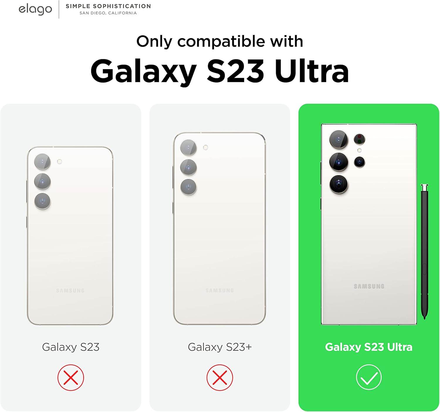 elago Compatible con Samsung Galaxy S23 Ultra, funda de silicona líquida, funda protectora de cuerpo completo, a prueba de golpes, funda delgada