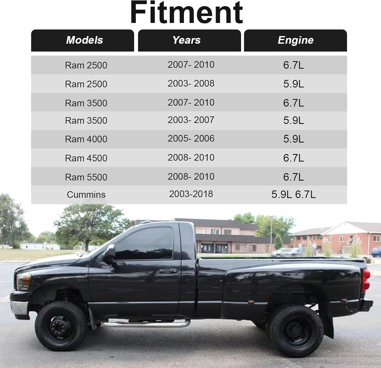 Herramienta de extracción de tubos de inyector Common Rail compatible con Dodge Ram 2500 3500 4000 4500 5500 con motores Cummins 5.9L 6.7L