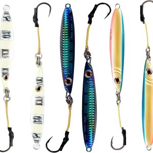 Palomar Fishing x6 Jigs Ocean Side Flat Side – 7.8 oz (7.8 oz) Señuelos verticales rápidos de caída profunda  Anillo de propietario de ganchos Palomar Fishing x6 Jigs Ocean Side Flat Side – 7.8 oz (7.8 oz) Señuelos verticales rápidos de caída profunda  Anillo de propietario de ganchos