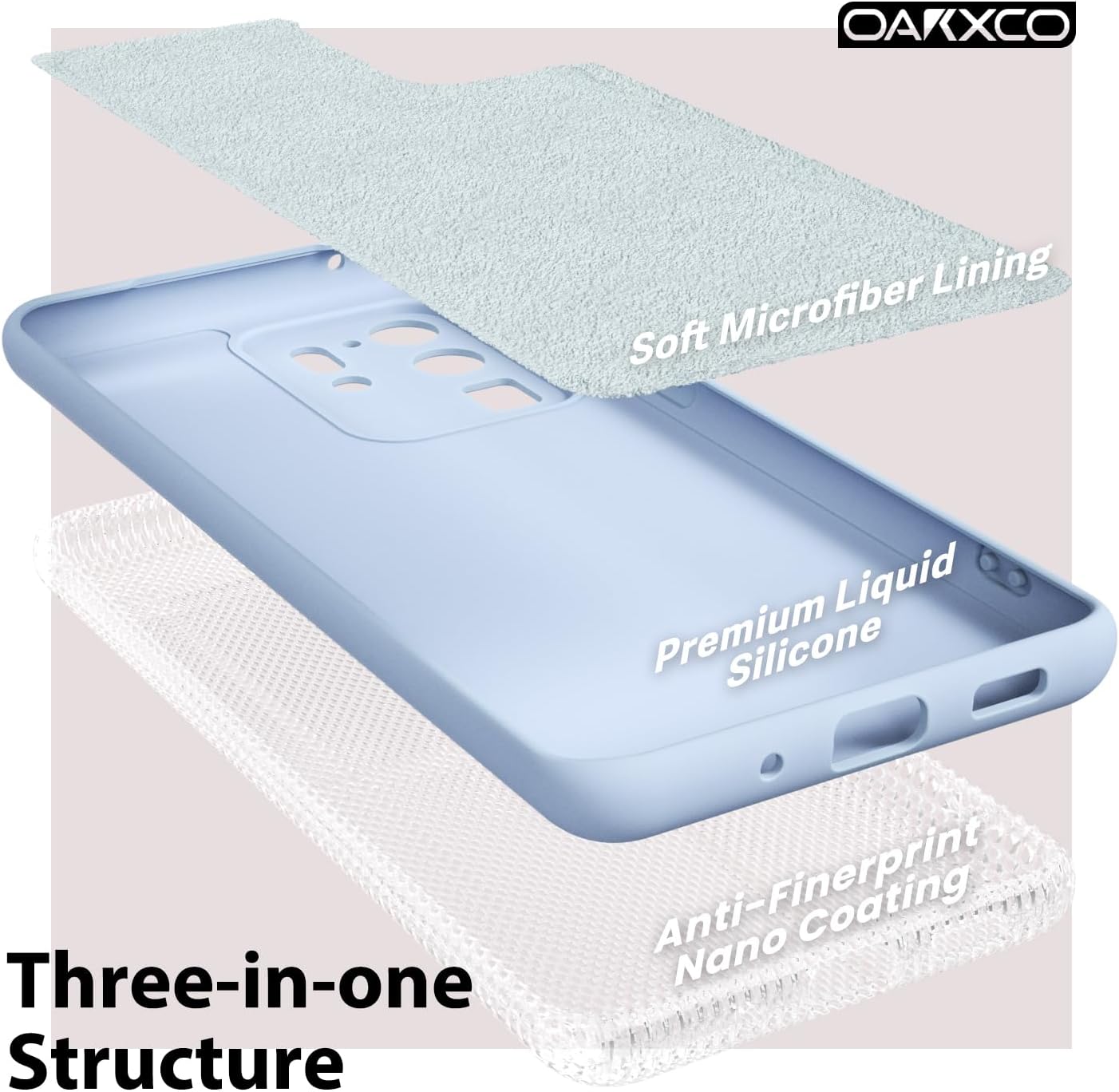 oakxco Funda para teléfono Samsung Galaxy Note 20Note 20 5G, agarre de silicona líquida, funda delgada de goma suave TPU lisa de gel para mujeres y