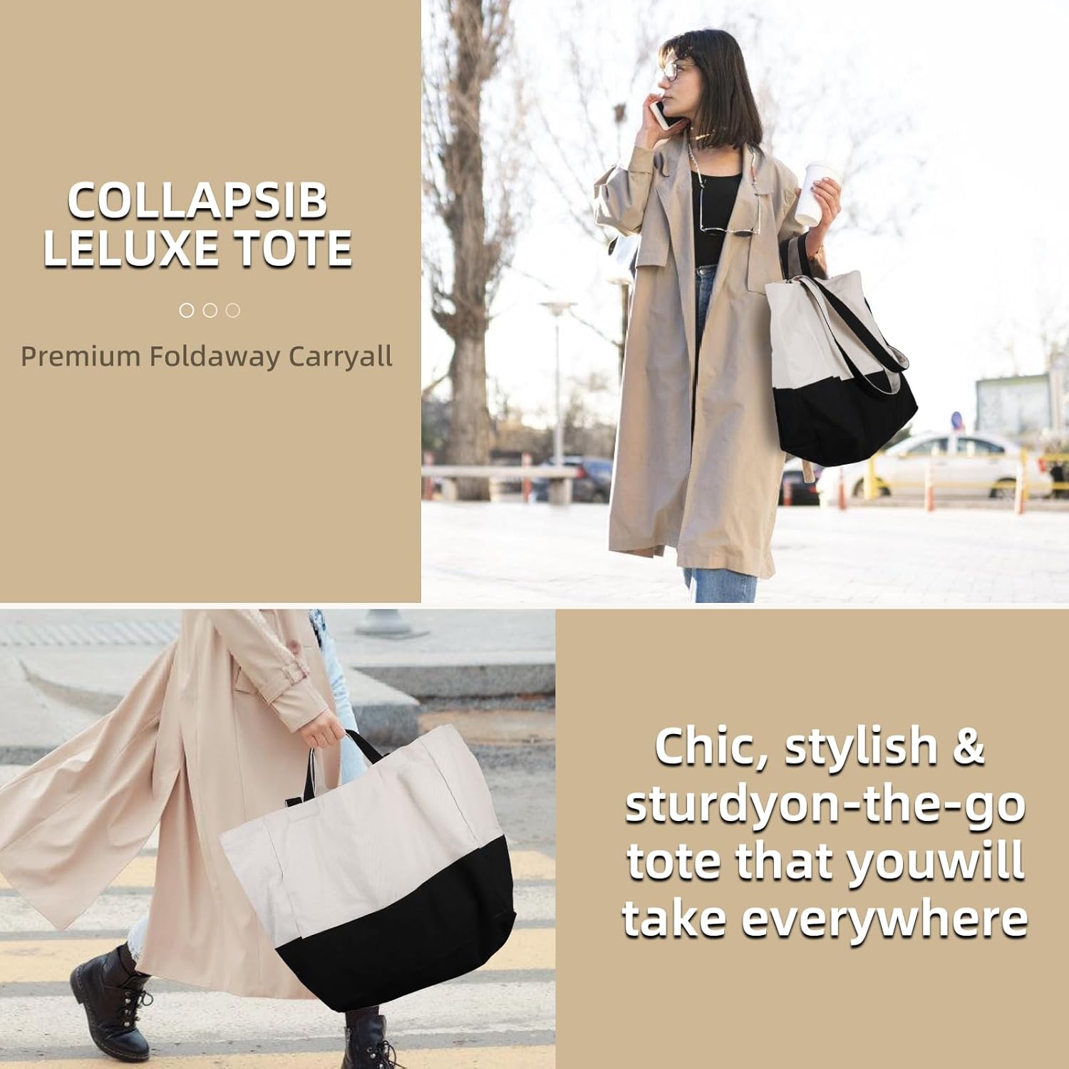 LINICE Bolsas de compras reutilizables para comestibles, plegables y resistentes, con asas