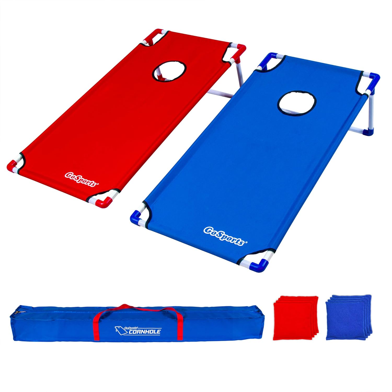 GoSports Juego de Cornhole portátil de 3 x 2 pies, juego de lanzamiento premium para niños y adultos, elige tu estilo