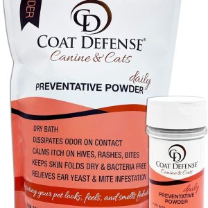 Canine Daily – Paquete de recambio de polvo preventivo  Hecho en Estados Unidos  38 onzas de champú sin agua para perros y gatos y desodorante para Canine Daily – Paquete de recambio de polvo preventivo  Hecho en Estados Unidos  38 onzas de champú sin agua para perros y gatos y desodorante para