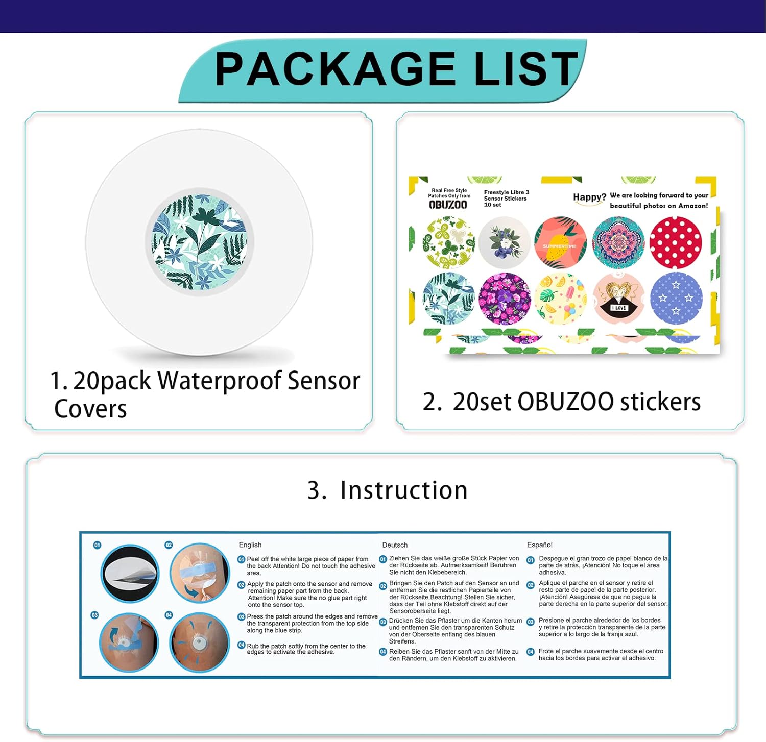 Libre 2 fundas de sensor y calcomanías de estilo libre para sensor Libre 2, parches adhesivos transparentes hipoalergénicos, impermeables y
