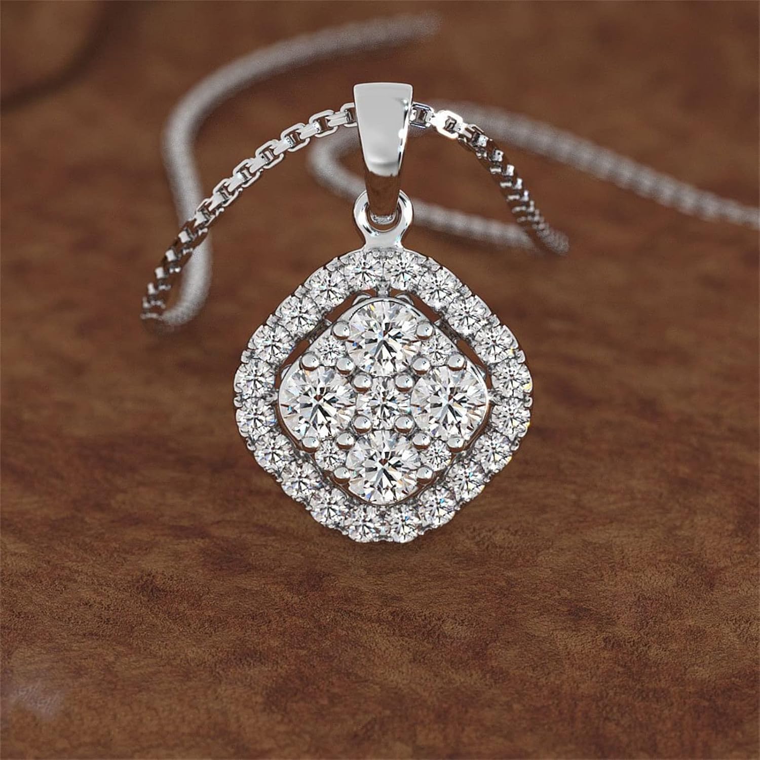 Juego completo de 3 piezas de joyas de diamantes para mujer, collares de circón de lujo, aretes, anillos, joyería de moda, regalos para damas,