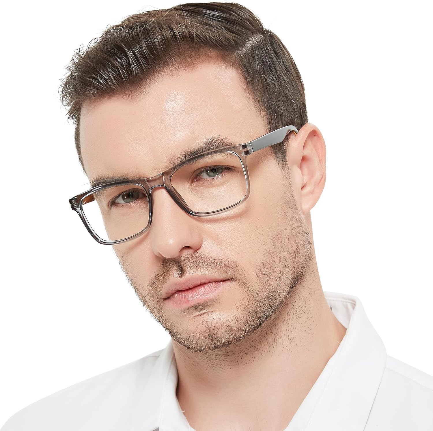 OCCI CHIARI Gafas de lectura para hombres lectores rectangulares de moda (1.0 1.25 1.5 1.75 2.0 2.25 2.5 2.75 3.0 3.5 4.0 5.0 6.0)