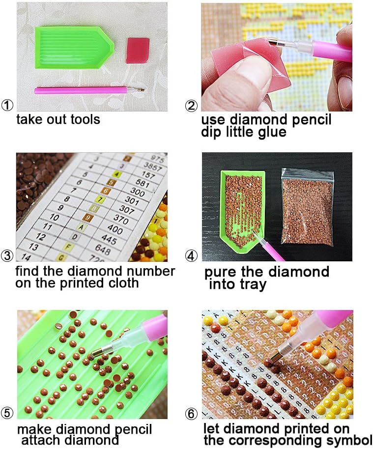 HaiMay 2 juegos de pintura de diamantes 5D para bricolaje, pintura de diamantes de imitación de cielo estrellado para decoración de pared, estilos
