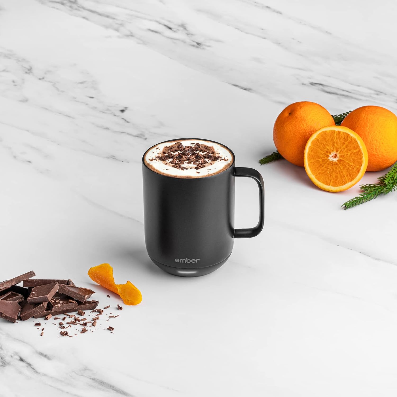 Ember – Taza inteligente con control de temperatura, 2, 10 onzas, color negro, duración de la batería de 1.5 horas, taza de café calentada