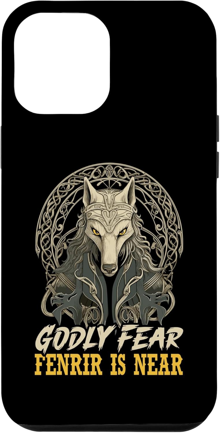 Funda para iPhone 14 Pro Max Fenrir Wolf Viking Orgullo escandinavo Norsemen Odines Wolf