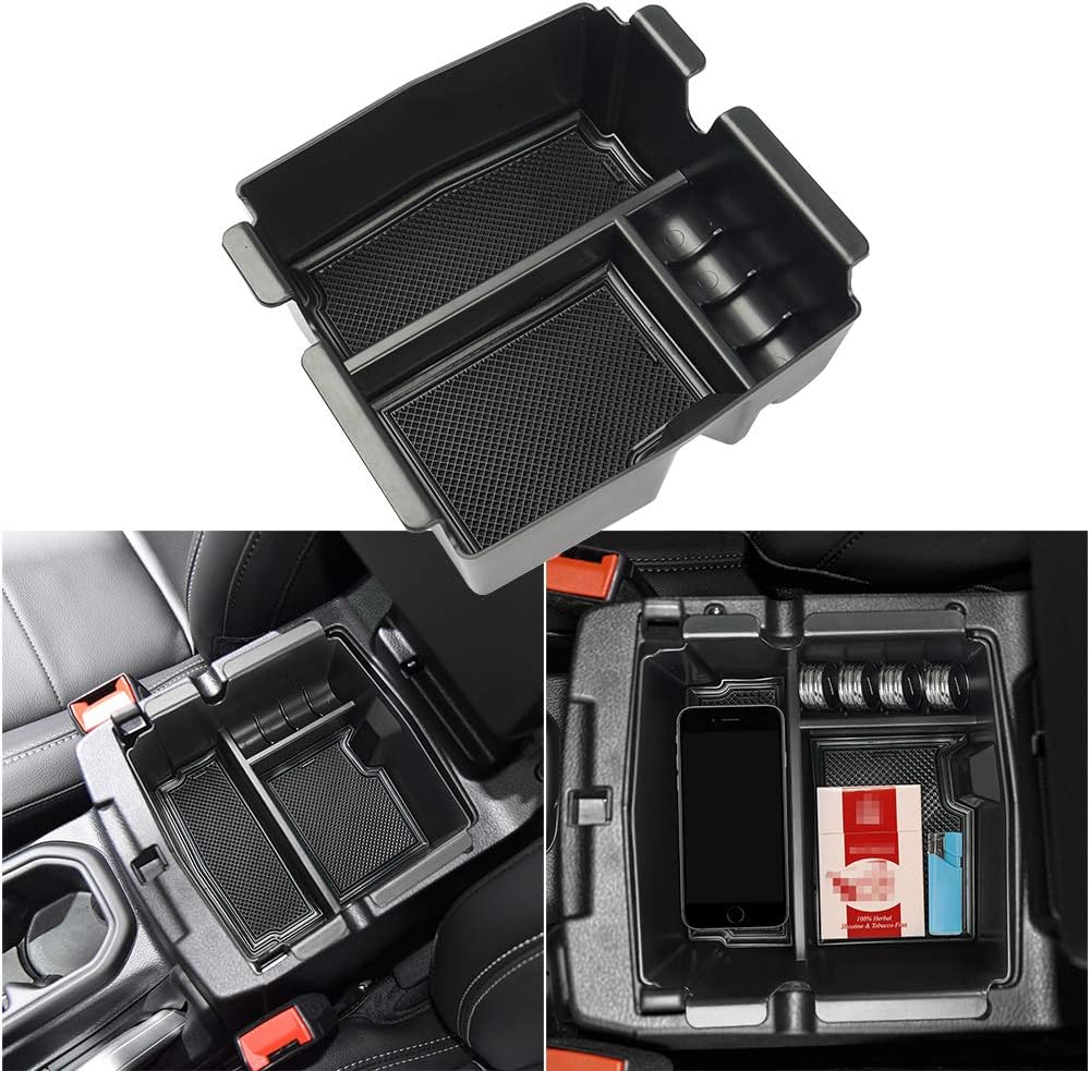 Auovo Auto Cup Holder Insertos Coaster para Wrangler JL JLU 2018 2019 Copa Mat Pad Interior Accesorios Decoración