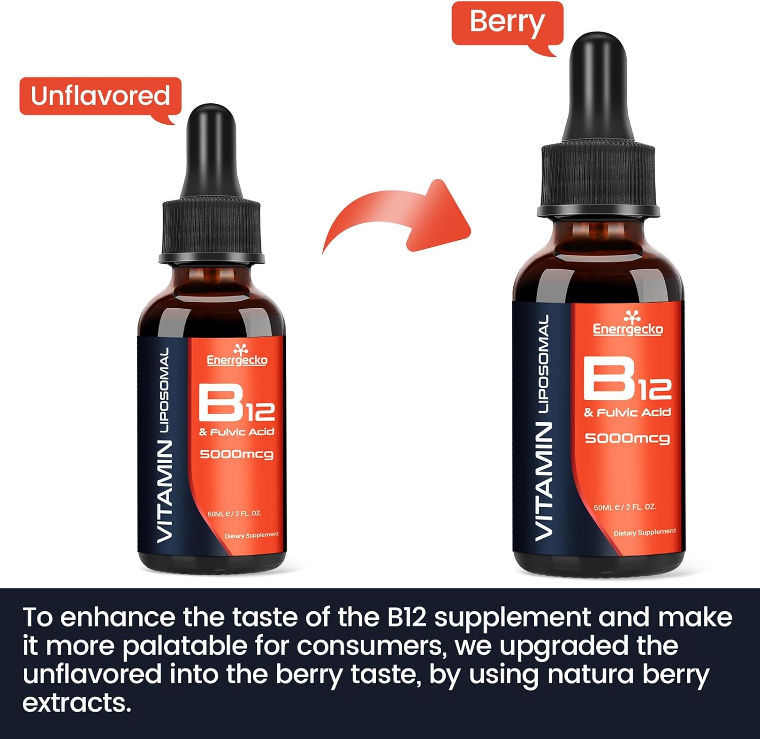 Vitamina B12 liposomal 5000mcg líquido sublingual maximiza la absorción, vegano B12 metilado con ácido fúlvico, metilcobalamina 3 en 1 para energía,