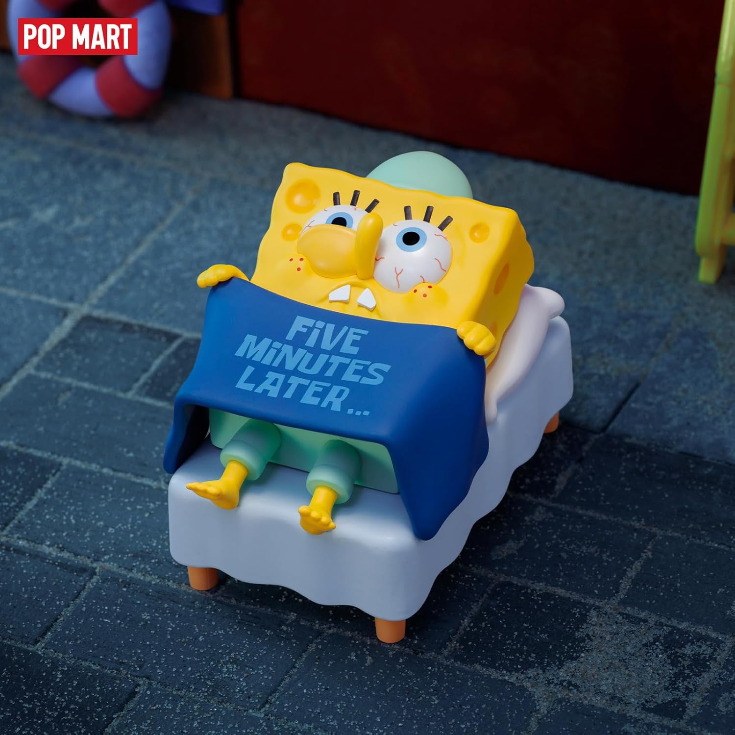 POP MART Bob Esponja – Figuras de caja ciega de transiciones de vida, caja de diseño aleatorio, juguetes para decoración moderna del hogar, juego de
