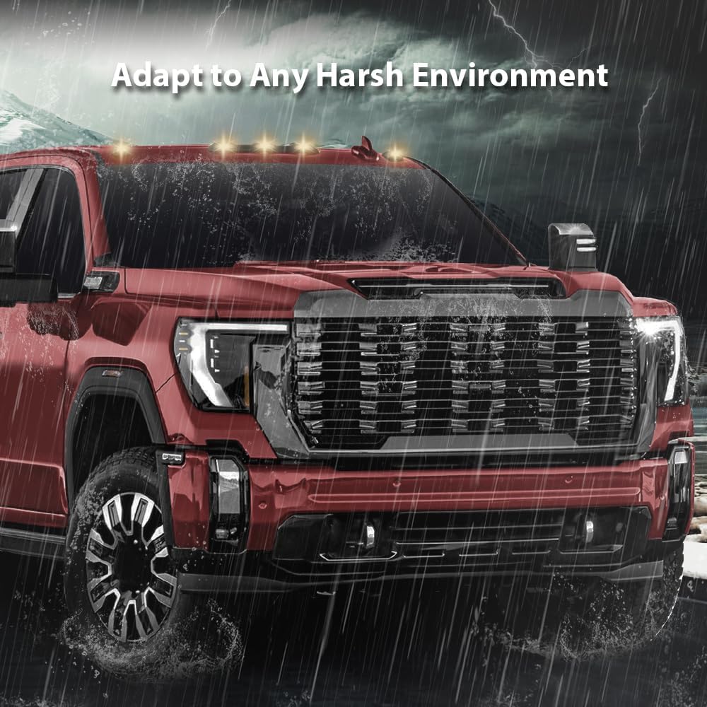 Kit de lámpara de separación de techo ámbar OEM GM compatible con Chevy Silverado GMC Sierra 2500HD 3500HD modelos 2020-2023