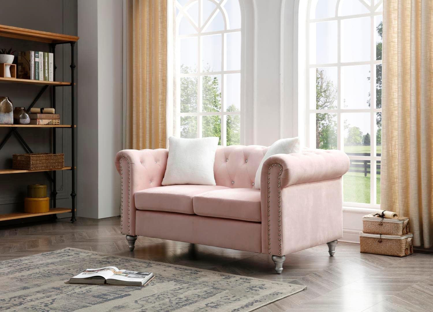 Sillón Glory Furniture Delray, Rosado