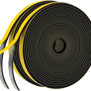 Tira de sellado de puerta, cinta aislante de espuma para puertas correderas y ventanas, sello de junta, antivibración, a prueba de golpes (12 Tira de sellado de puerta, cinta aislante de espuma para puertas correderas y ventanas, sello de junta, antivibración, a prueba de golpes (12