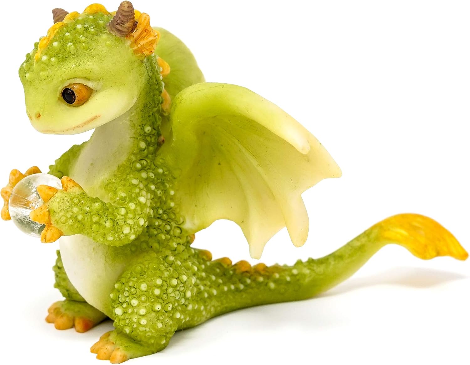 Top Collection Rex The Green Dragon – Mini figura coleccionable de fantasía (orbe de cristal)