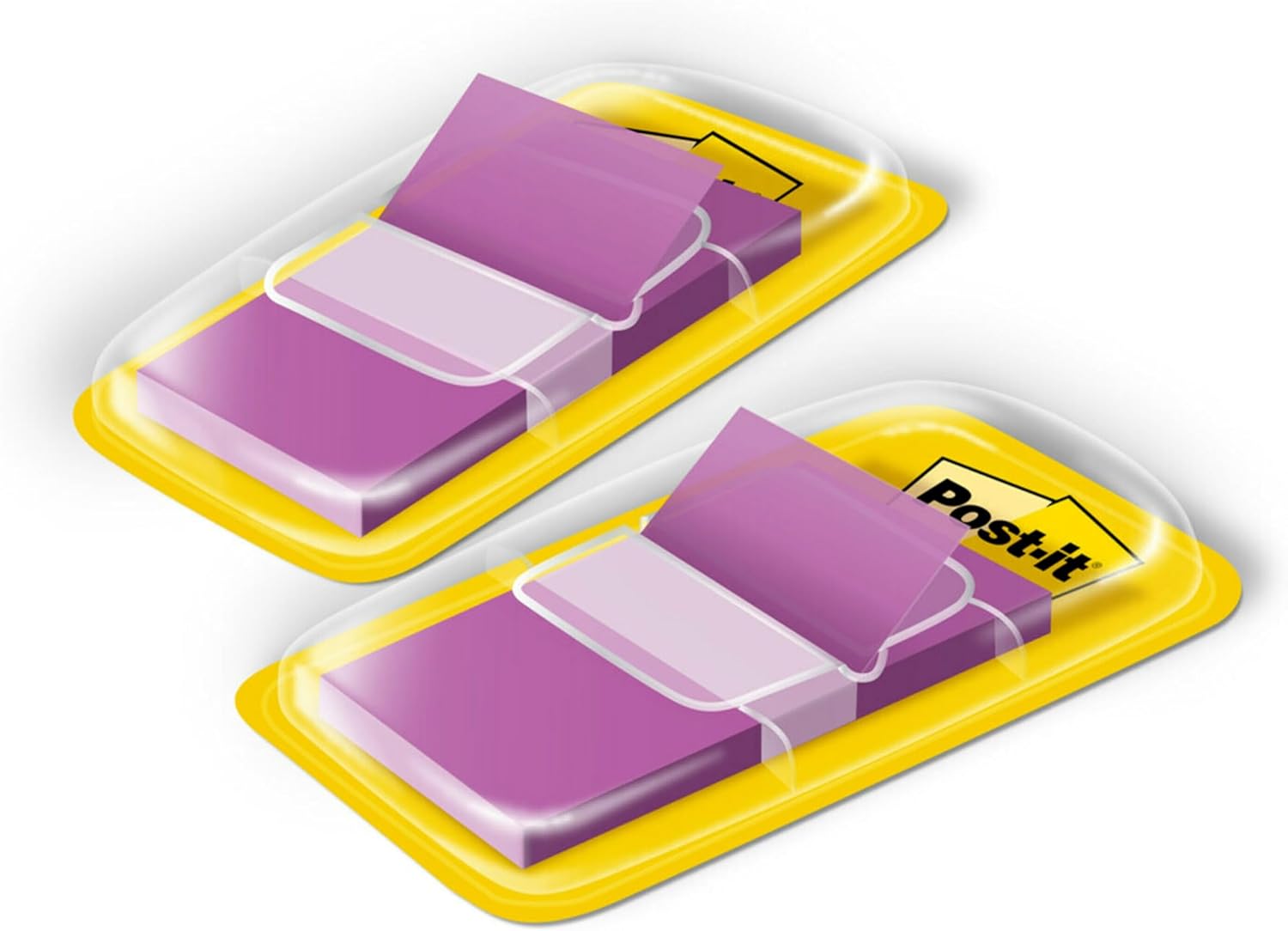 Post-it Banderas, 50dispensador, 2 dispensadorespaquete, 1 pulgada de ancho, morado (680-PU2) (paquete de 2)