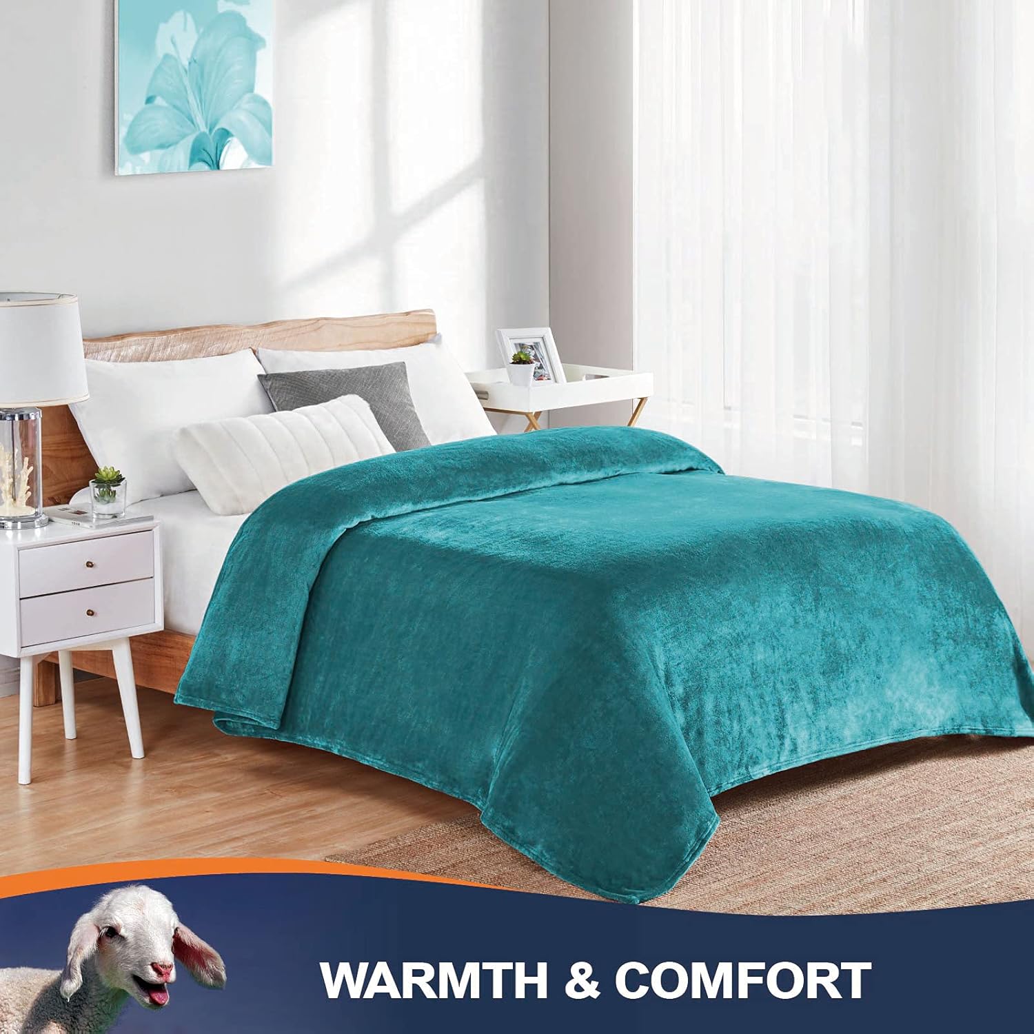 Manta de forro Walensee de felpa, ligera, de microfibra súper suave, para sofá, cama, ultralujosa, cálida y acogedora para todas las estaciones