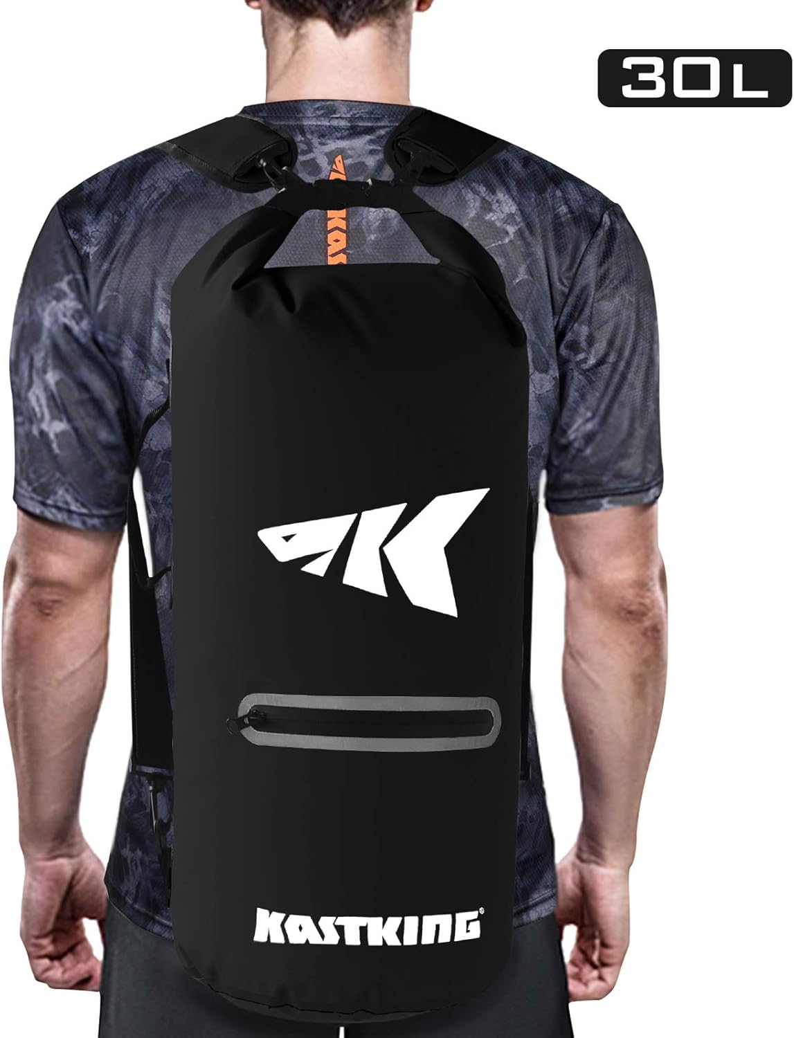 KastKing Cyclone Seal – Bolsa seca 100% impermeable con funda para teléfono, bolsillo frontal con cremallera, perfecta para playa, pesca, kayak,