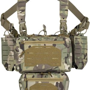 BOMTURN Chest Rig Tactical Chest Rig 1000D Molle Micro Chest Rigs Adjustable Detachable Modular Vest with Mag Pouch BOMTURN Chest Rig Tactical Chest Rig 1000D Molle Micro Chest Rigs Adjustable Detachable Modular Vest with Mag Pouch