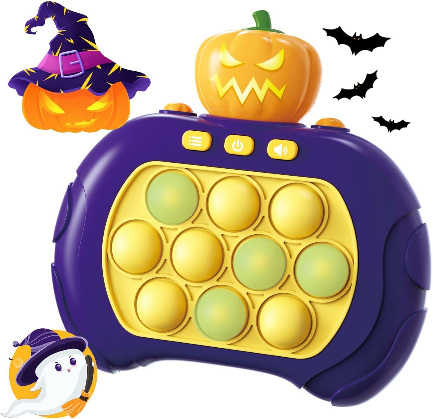 Juguete para ansiedad de presionar burbujas rápidas, juego sensorial interactivo de empuje rápido, juego de botón para niños y adultos, juguete de