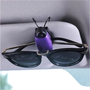 2 soportes para lentes de sol de automóvil, clip para colgar anteojos para visera solar de automóvil, clip para tarjetas de boletos, accesorios 2 soportes para lentes de sol de automóvil, clip para colgar anteojos para visera solar de automóvil, clip para tarjetas de boletos, accesorios