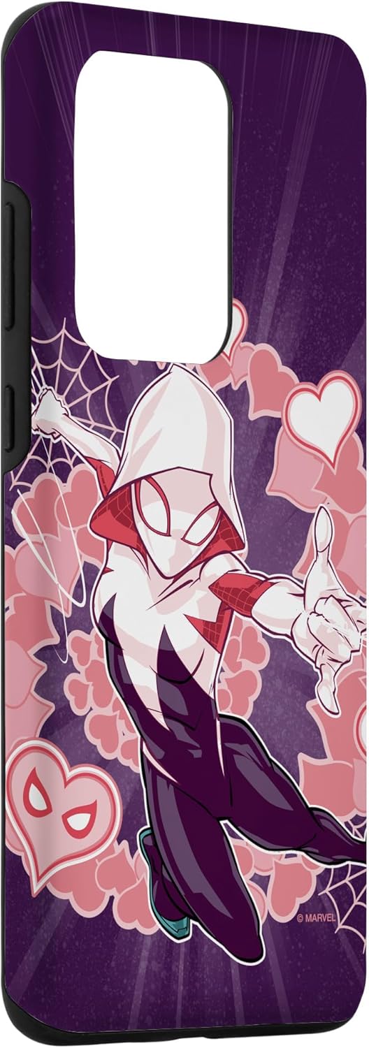 Funda para Galaxy S20 Ultra Marvel Spider-Man en el Spider-Verse Gwen Stacy Hearts