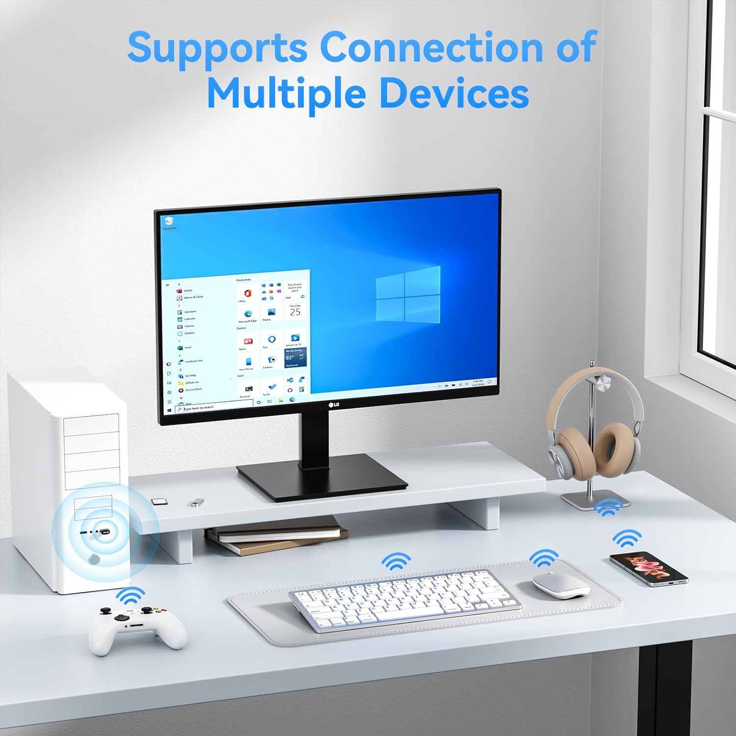 Adaptador Bluetooth para PC 5.3, Maxuni USB Bluetooth Dongle USB 5.3 EDR adaptador para portátil, teclado, ratón, auriculares, altavoces, Bluetooth