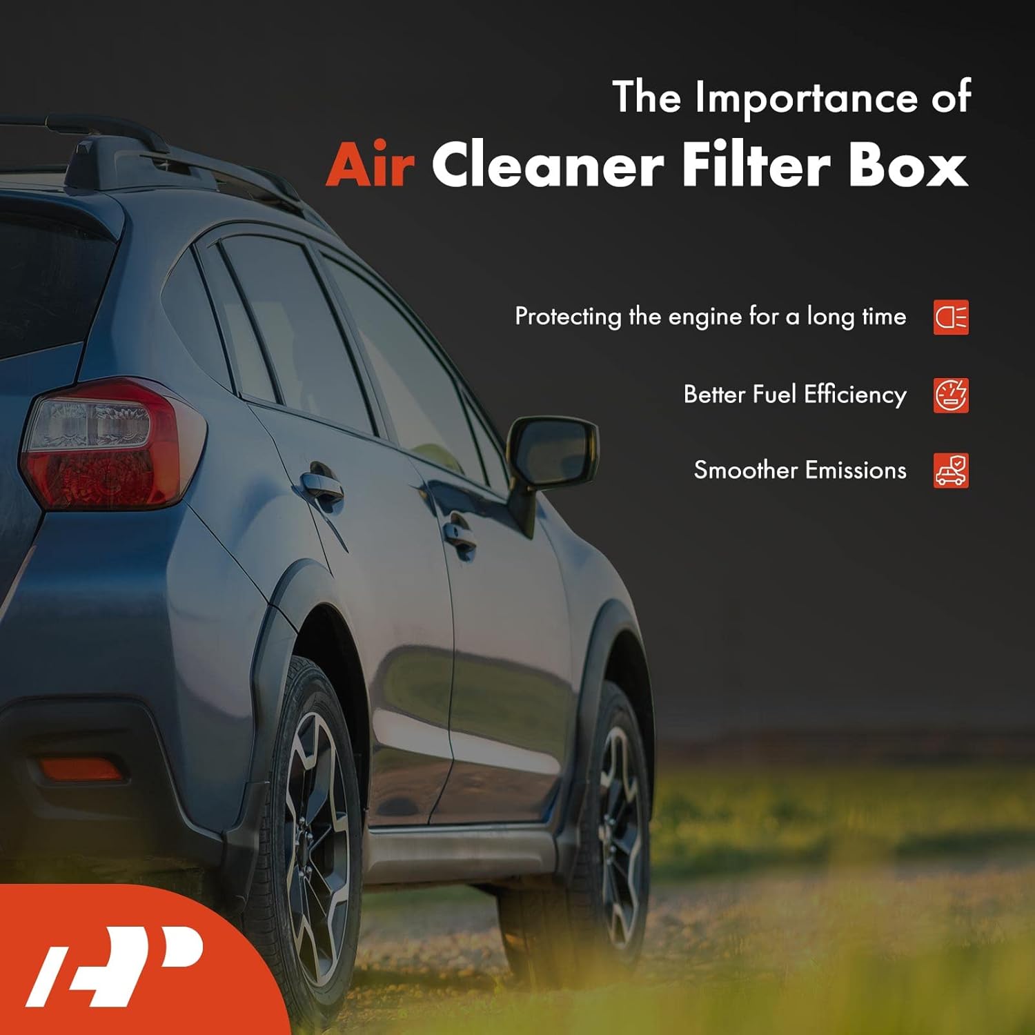 A-Premium Carcasa de la caja del filtro de aire del motor compatible con Hyundai Accent 2012-2017, Veloster 2012-2017, 1.6L, repuesto # ACL50507,