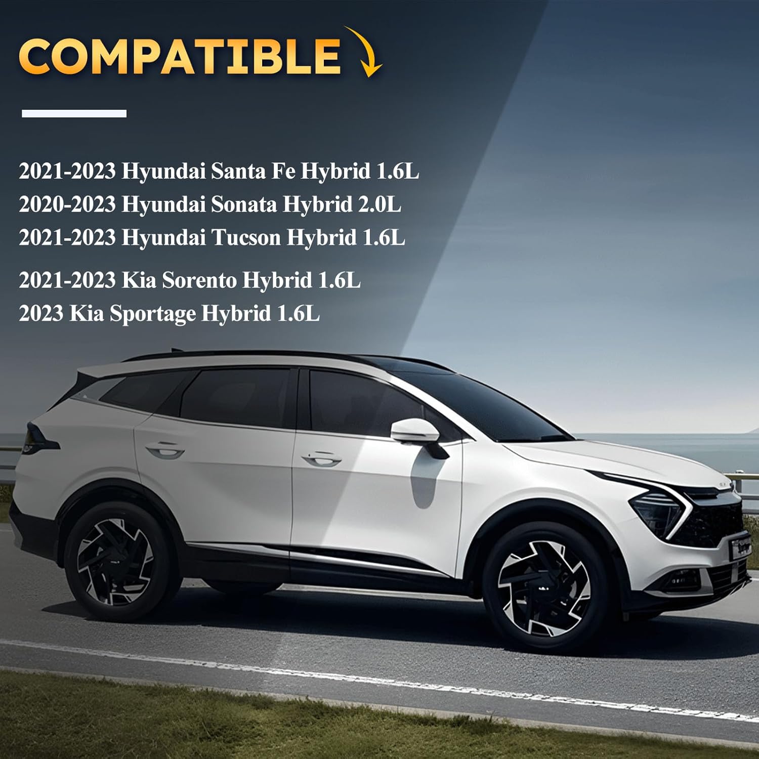 (Solo híbrido) 28113-L5100 Filtro de aire de motor para Hyundai Tucson 2020 2021, 2021 2022 HYUNDAI Santa FE 2021-2023 Hyundai Tucson 2021 2022 2023