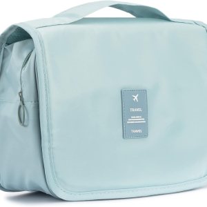 L&FY Neceser de viaje colgante para mujer, organizador de cosméticos, bolsa de maquillaje, kits de Dopp para hombre con asa, Azul (Ice Blue), A la L&FY Neceser de viaje colgante para mujer, organizador de cosméticos, bolsa de maquillaje, kits de Dopp para hombre con asa, Azul (Ice Blue), A la