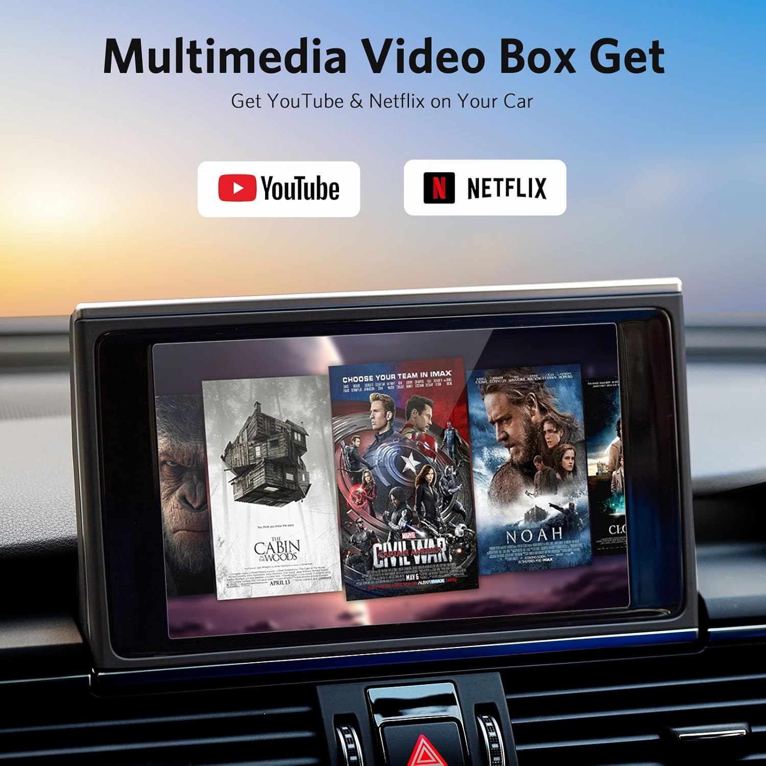 FitAlly Adaptador inalámbrico CarPlay – 2 en 1 Carplay inalámbrico y adaptador automático Android con tarjeta SD de Netflix YouTube, AI Box Lite
