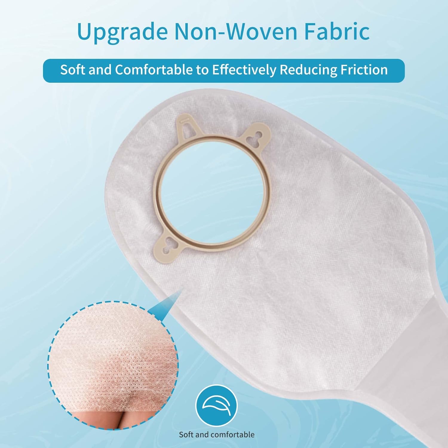 21 bolsas de ostomía, suministros de ostomía, bolsa de ostomía drenable de dos piezas para el cuidado del estoma de ileostomía, cortada a medida (15