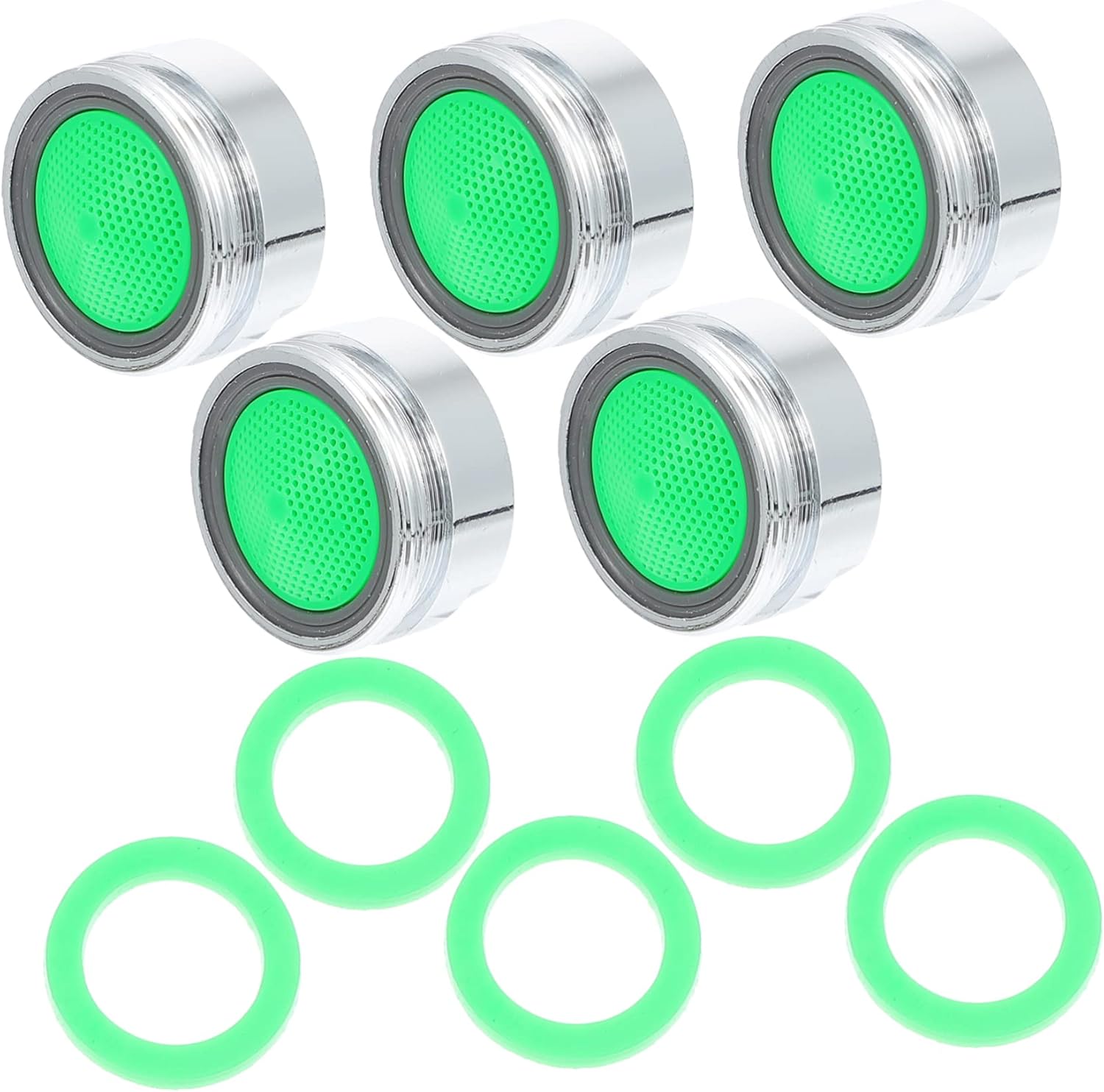 Housoutil Filtro de agua 5 unids grifo aireador accesorios de fregadero de plástico aireador de fregadero