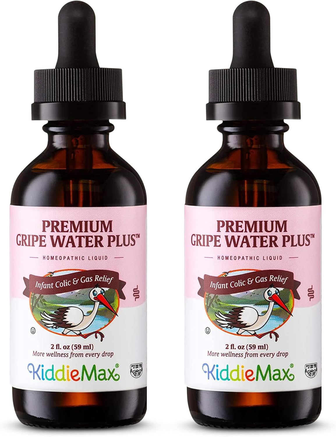 Maxi Health Homeopathic Gripe Water for Baby – Cólico infantil, hipo, alivio de gases  Gotas de acción rápida a base de hierbas de primera calidad