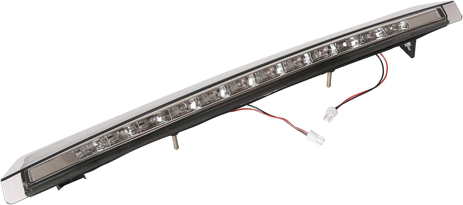 HECASA Tercera luz de freno LED 3 compatible con Ford Mustang 1999-2004 Centro de techo trasero de montaje alto, lámpara trasera con lente ahumada