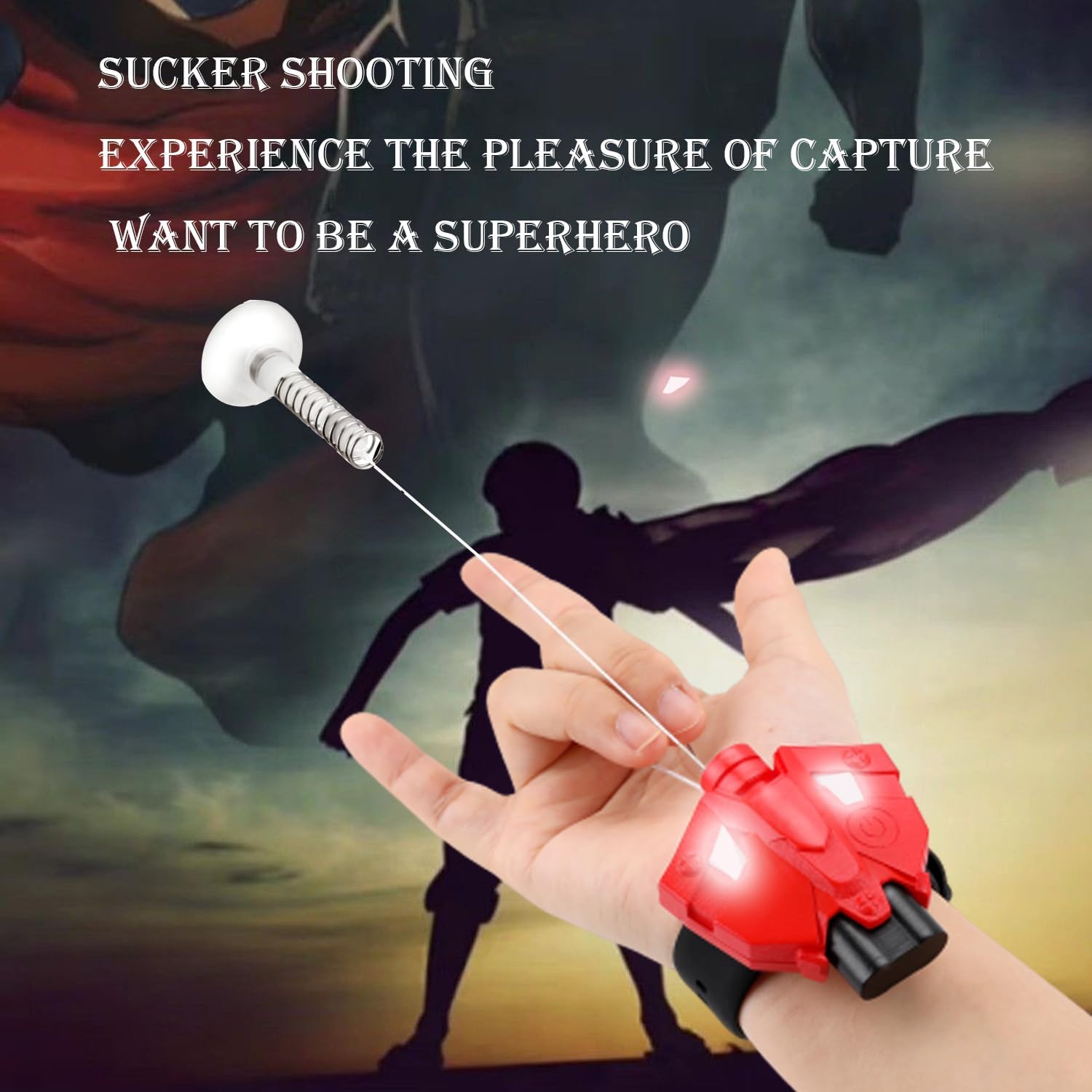 Web Launcher – Juguete de tiradores de cuerda, gadgets geniales de araña, tirador de cuerda de seda real, puede agarrar objetos pequeños, juego de