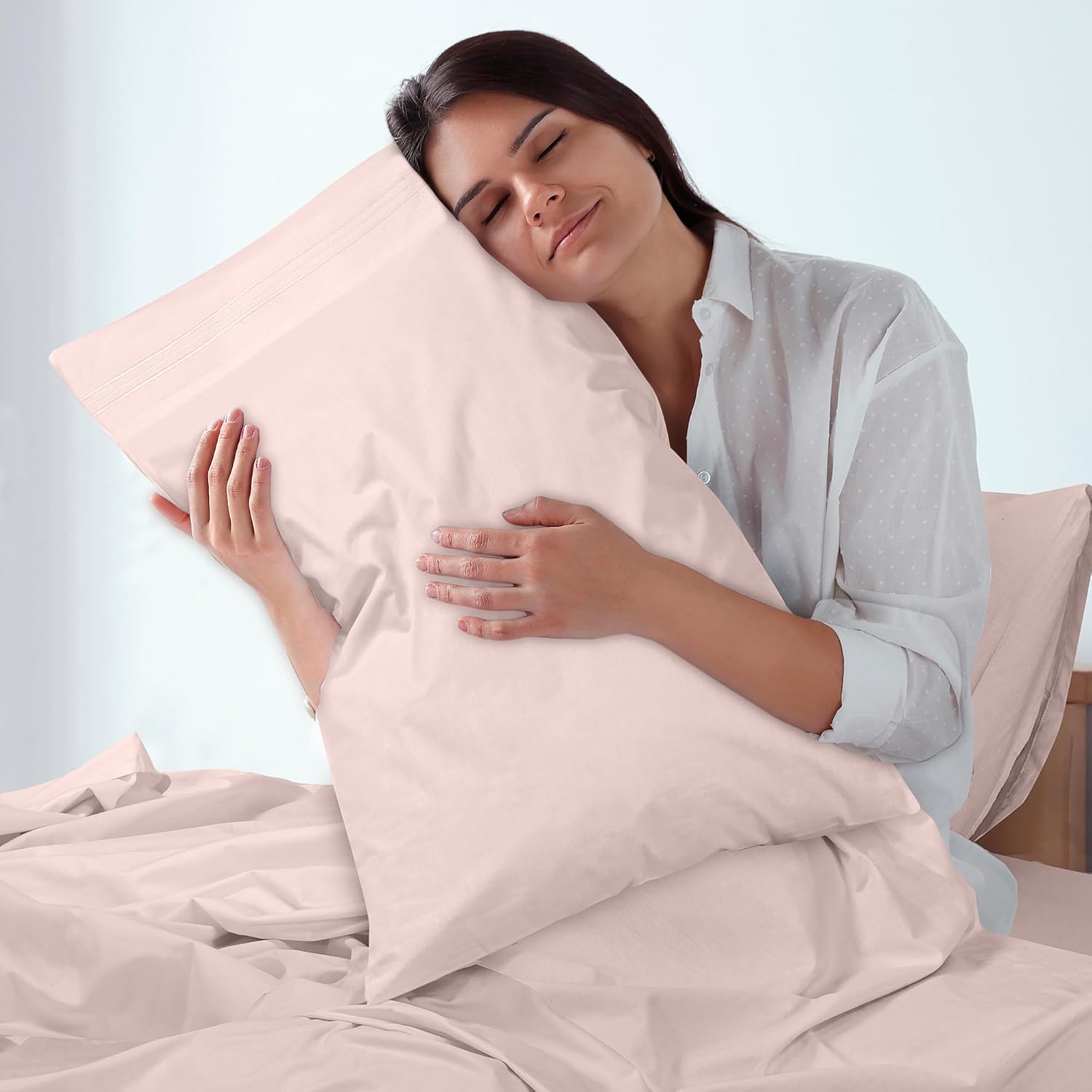ROYALE LINENS – Sábanas de 3 piezas para cama individual – Juego de sábanas de microfibra cepillada suave de 1800 hilos – 1 sábana bajera, 1 sábana