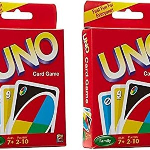 MUESO Juego de cartas UNO (paquete de 2) Juego de cartas Uno para 7 años y más para adultos, juego de 108 cartas MUESO Juego de cartas UNO (paquete de 2) Juego de cartas Uno para 7 años y más para adultos, juego de 108 cartas