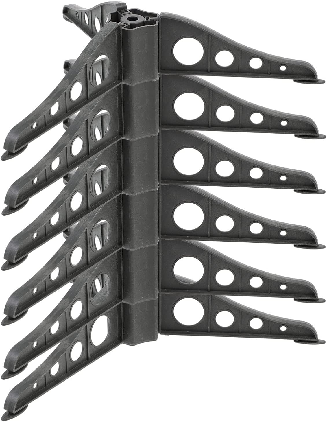 VOSAREA 6 soportes para árbol de Navidad, base de árbol de Navidad artificial, triabgle de mesa, mini soportes para árbol de Navidad (negro)