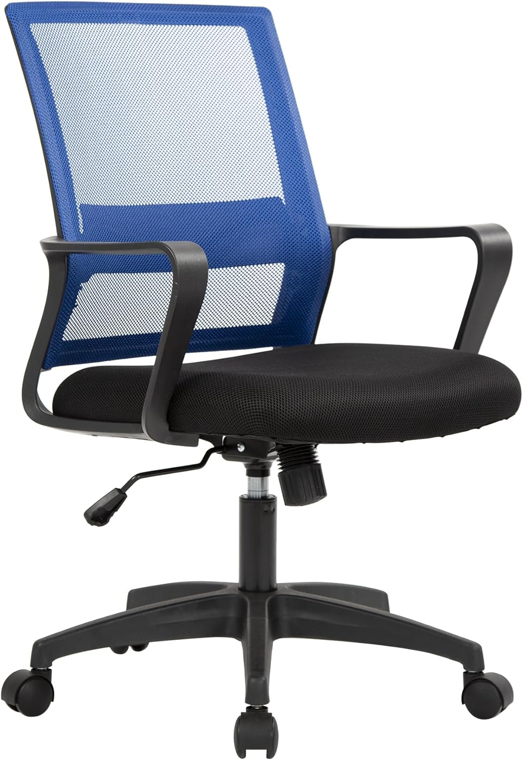 PayLessHere Silla de oficina para computadora, silla ergonómica de malla, respaldo medio, silla giratoria para oficina en casa, silla de escritorio
