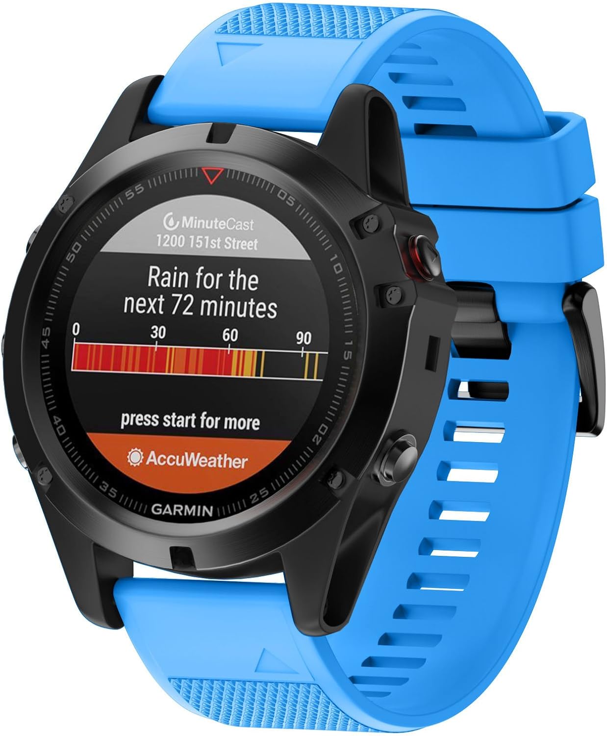 ANCOOL Correa de reloj para Fenix 5Fenix 6Garmin Fenix 7 Band 0.866 in bandas de silicona suave compatibles con Garmin S62 Watch BandFenix 5 PLUS
