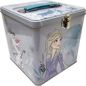 The Tin Box Company Disney Frozen Stack Store and Carry – Caja de lata apilable con asa, azul y blanco, XL The Tin Box Company Disney Frozen Stack Store and Carry – Caja de lata apilable con asa, azul y blanco, XL