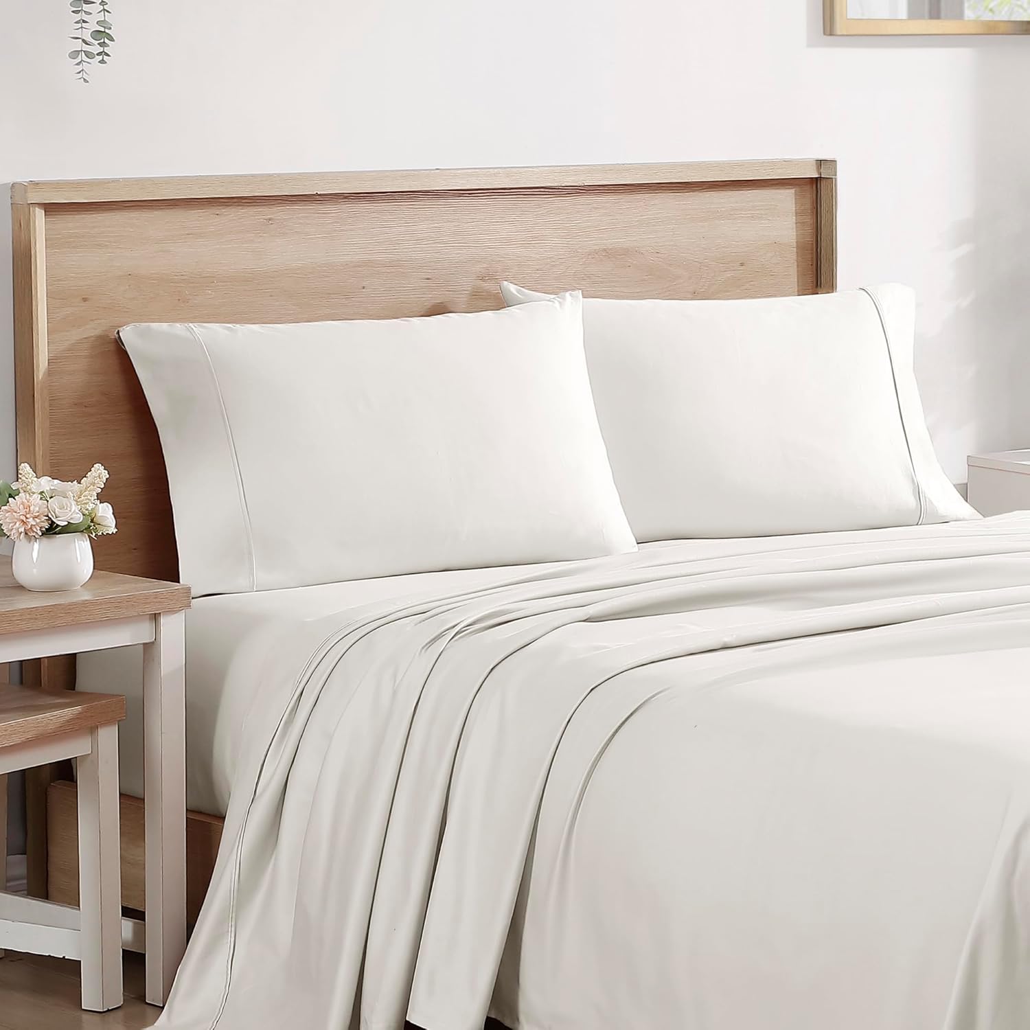 Brielle Home Satén de algodón 400 hilos