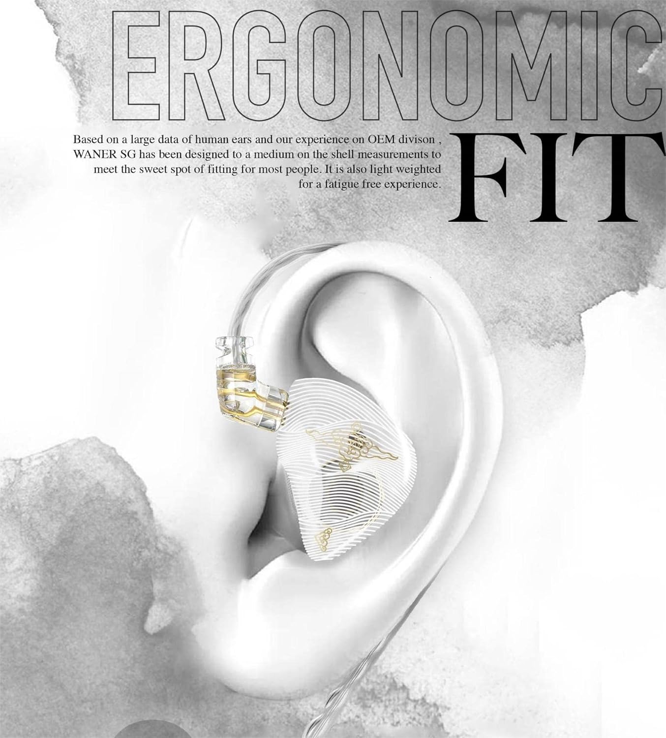 TANGZU Wan er S.G – Auriculares intrauditivos con cable HiFi iem para músico audiófilo de 0.394 in con controlador dinámico de 0.394 pulgadas (0.394