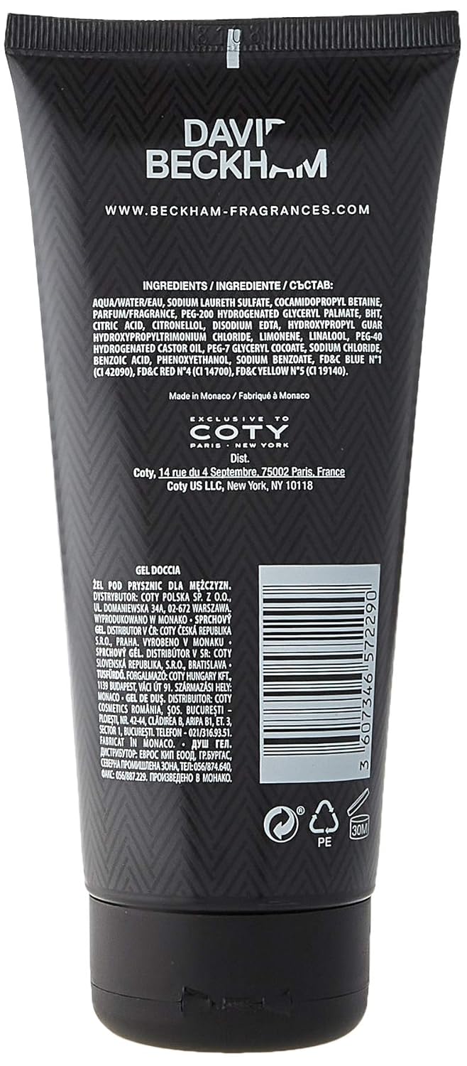 Beckham Gel de Ducha Clásico 6.8 fl oz