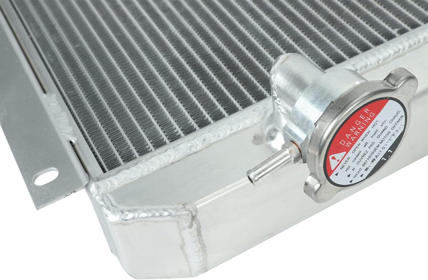 VOWAGH Radiador de aluminio de 3 filas compatible con Toyota Land Cruiser 1958-1984 3.9L 4.2L FJ40 FJ45 Series L6
