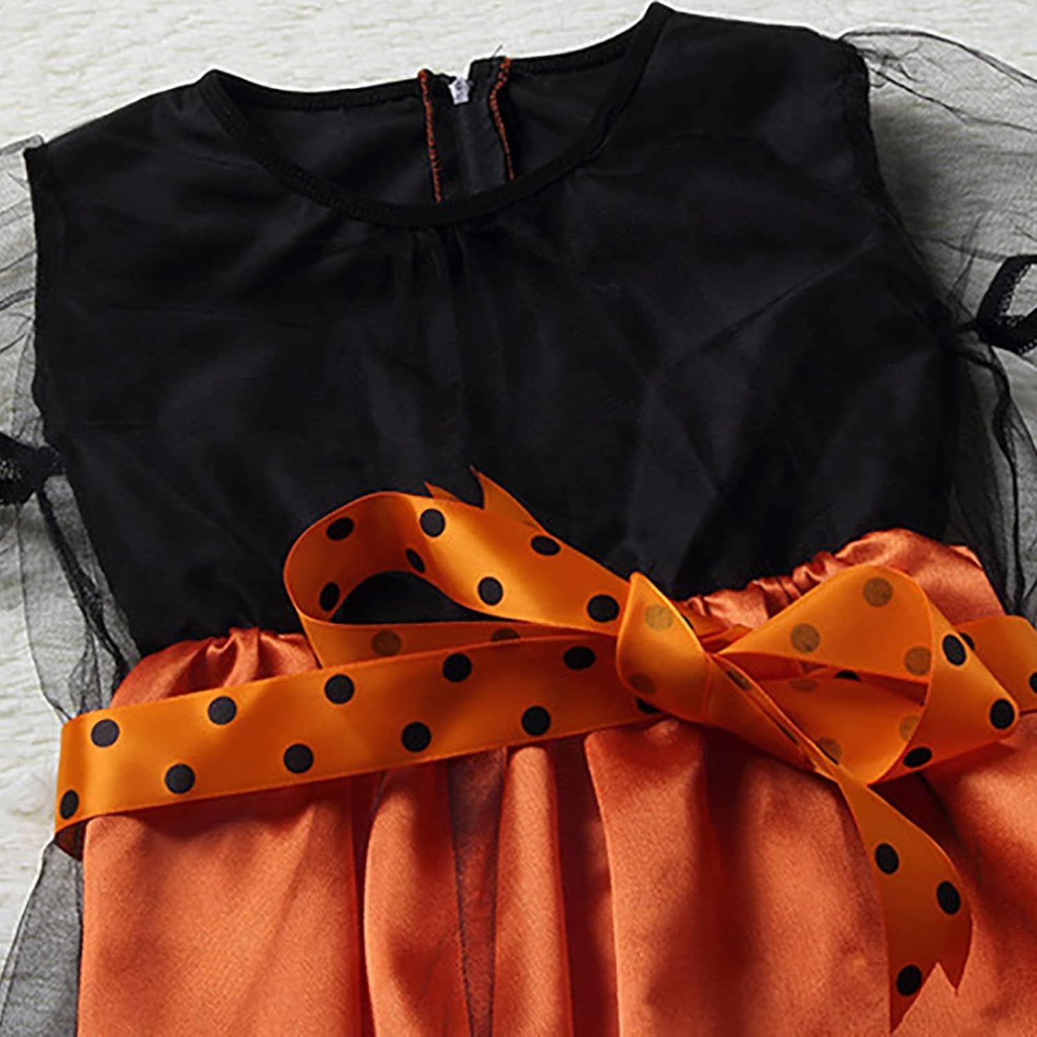 JIFRE Cute Children Halloween Orange Witch Costume for Girls, Toddler Infant Baby Halloween Costume Outfit Cosplay