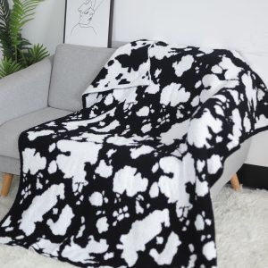 Viviland Manta Manta mullida de cuadrícula de ajedrez, tejida suave y acogedora manta de microfibra cálida para sofá, cama, viajes a casa (vaca Viviland Manta Manta mullida de cuadrícula de ajedrez, tejida suave y acogedora manta de microfibra cálida para sofá, cama, viajes a casa (vaca